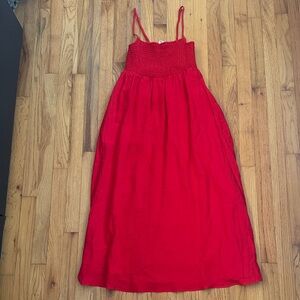 Z Supply Red Midi Dress